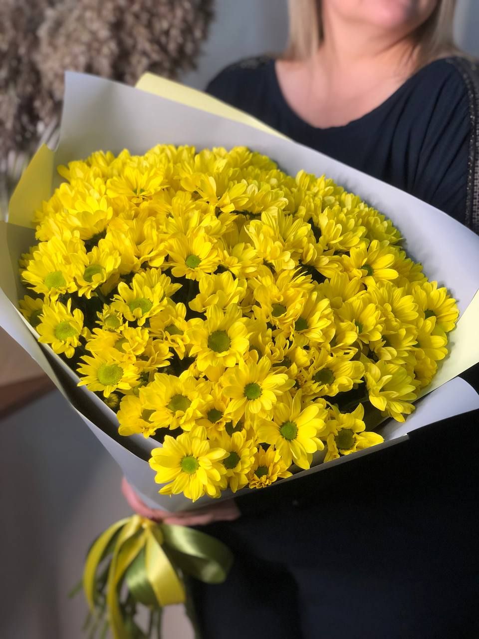 101 Желтая Хризантема